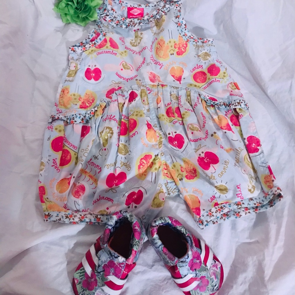 OILILY GARDEN FRESH VEGGIE PRINT ROMPER